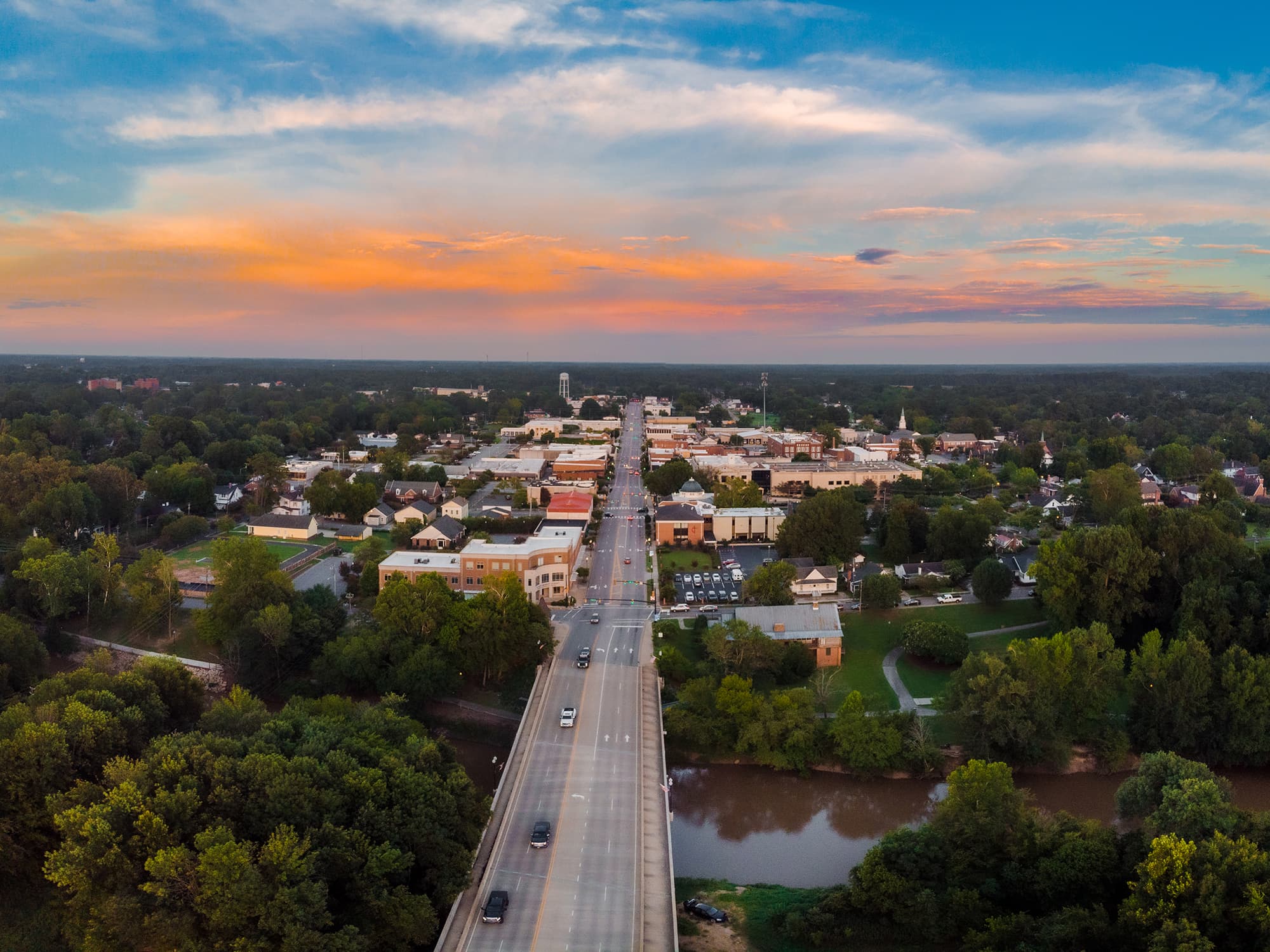 Downtown Smithfield, North Carolina skyline